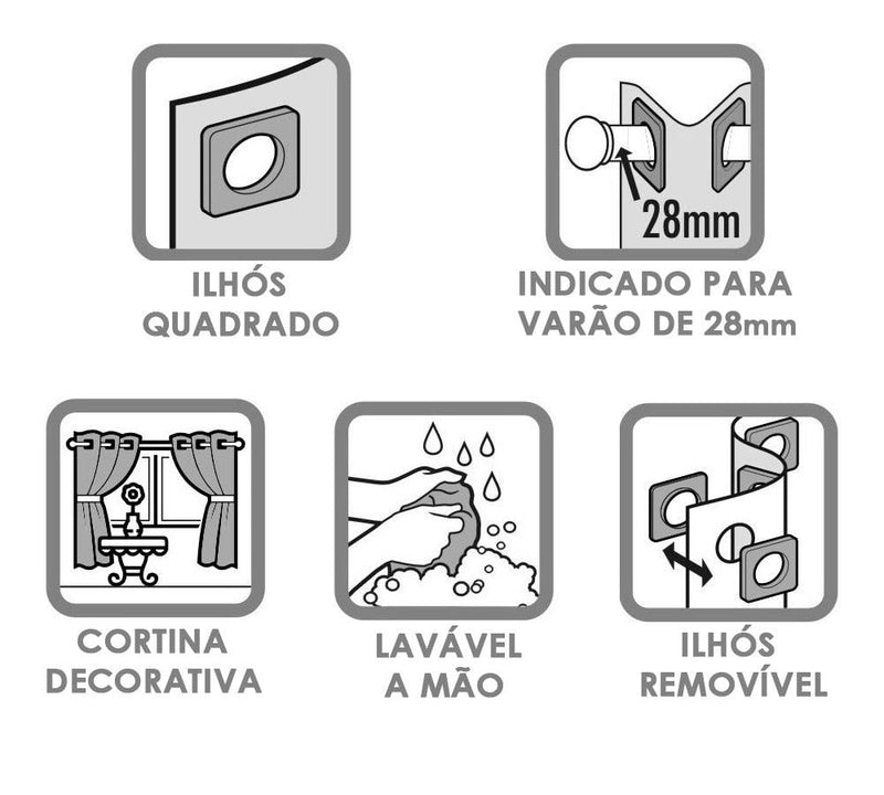 Cortina para Cozinha de Voil com Forro de Microfibra - Conforto e Beleza para o Seu Ambiente